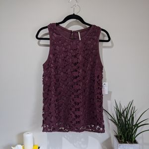 Temperance Lace Cover Tank